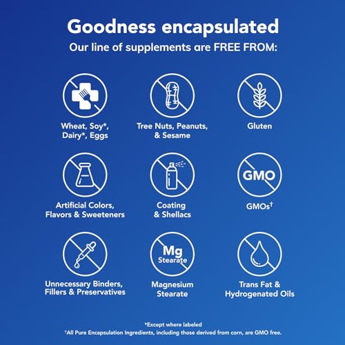 Pure Encapsulations Magnesium (Citrate) - Supplement for Sleep, Heart Health, Cognitive Health, Bone Health, Energy, Muscles, and Metabolism* - with Premium Magnesium - 180 Capsules|B0017CRZIK