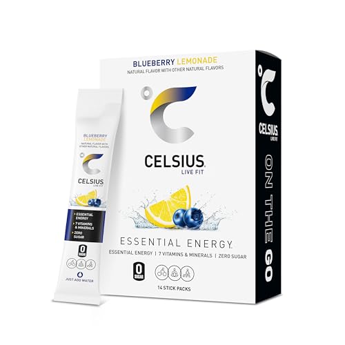 CELSIUS On The Go Cranberry Lemon, Sugar Free Energy Drink Mix (14 Sticks per Pack)|B07D14JQLG