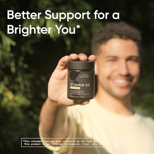Sports Research® Vitamin D3 5000iu/125mcg with Coconut Oil, 360 Softgels|B00JGCBGZQ