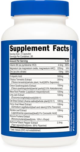 Nutricost Testosterone Support Complex (90 Capsules) -1800mg Per Serving|B01N0ESJQ8