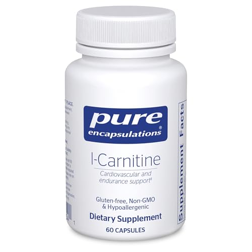 Pure Encapsulations L-Carnitine | Hypoallergenic Supplement for Cardiovascular and Endurance Support | 60 Capsules|B00062IF5O