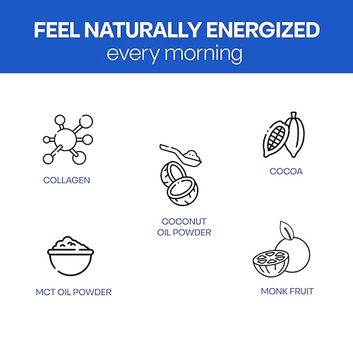 NutriBreakfast by Nutrillermo/Keto Protein Collagen Powder with MCT Oil/MCT Oil Powder/Keto Collagen Peptides with Grass-Fed Bovine Collagen Type I & III (15.9, Chocolate)|B09PGXMDFD