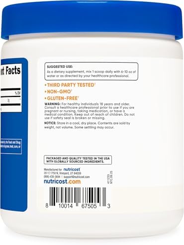 Nutricost L-Citrulline Malate (2:1) Powder (300 Grams)|B00N1A2JM8