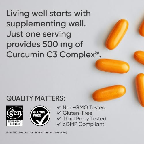 Sports Research® Turmeric Curcumin w/Coconut Oil & BioPerine® - 60 Count|B00JGD44VS