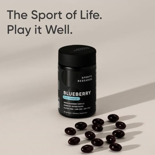 Sports Research® Blueberry Fruit Complex 800mg, 60 Softgels|B00TP4PYRG