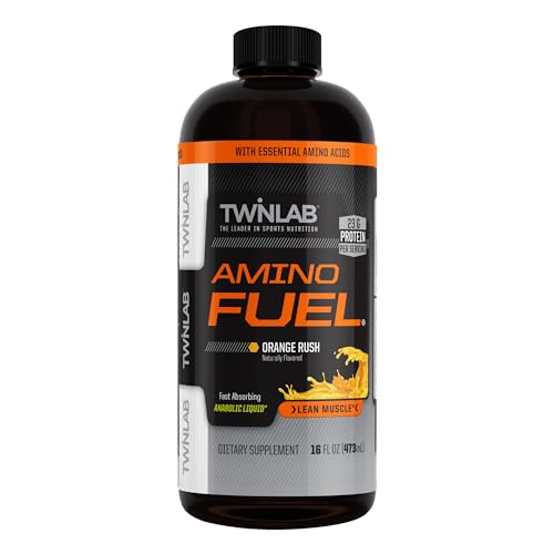 Twinlab Amino Fuel - Pre-Workout and Post-Workout Energy Drink & Supplement -16 fl oz, Orange Rush|B00014EI5I