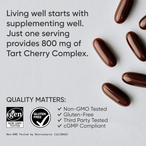 Sports Research® Tart Cherry Fruit Complex 800mg, 60 Softgels|B00TP54IFO