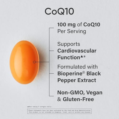 Sports Research® CoQ10 w/Bioperine®, 120 Count Plantgels™|B07LC4VQTH