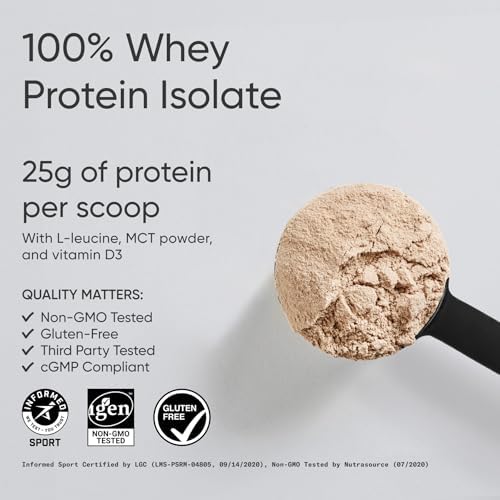 Sports Research® Whey Protein Isolate Powder Dutch Chocolate, 5.42lb Bag|B08PYB6SY9