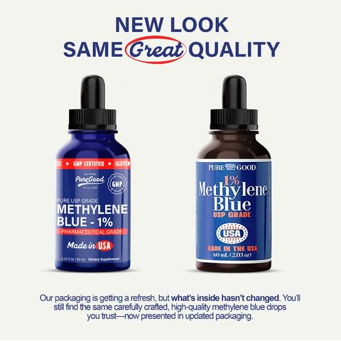 Pharmaceutical-Grade Methylene Blue 1% – 60mL | USP-Grade, Third-Party Tested, Alcohol-Free | Amber Dropper Bottle|B0D7DZ4D39