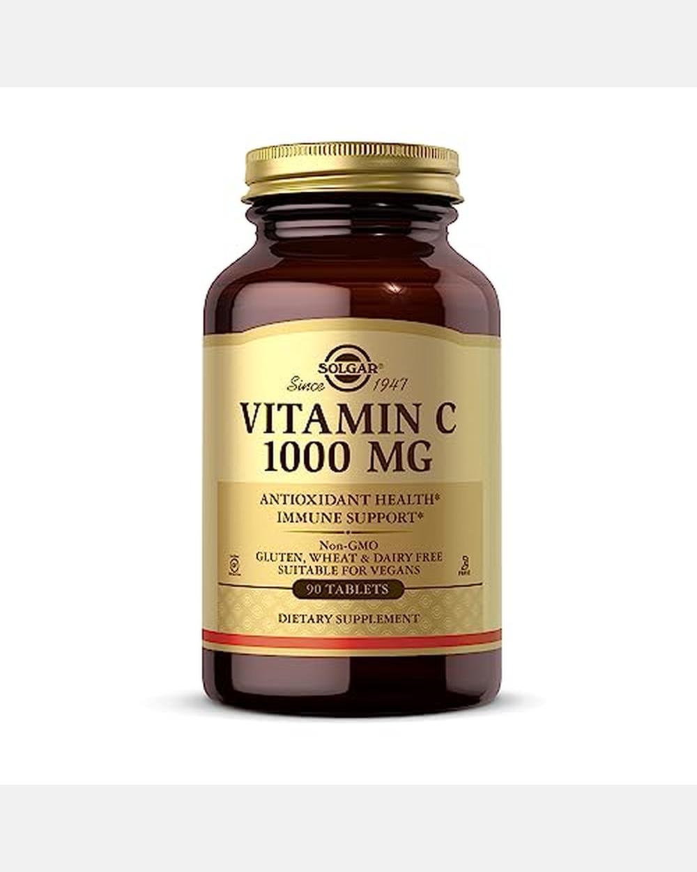 Vitamina C 1000mg con Bioflavonoides, 90 tabletas - Solgar