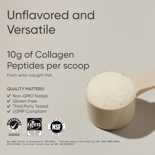 Sports Research® Wild-Caught Marine Collagen Peptides Powder, 34 Servings|B01M04S6JO