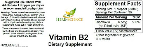 Vitamina B2 Riboflavina - Herb Science