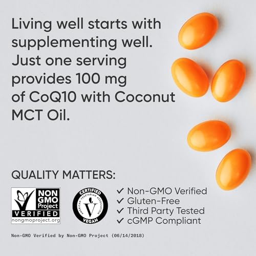 Sports Research® CoQ10 w/Bioperine®, 120 Count Plantgels™|B07LC4VQTH