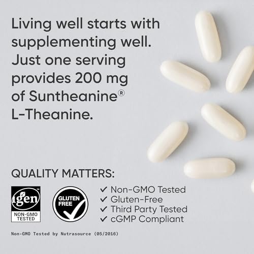 Sports Research® L-Theanine 200mg with Suntheanine®, 60 Softgels|B00TXY32FY