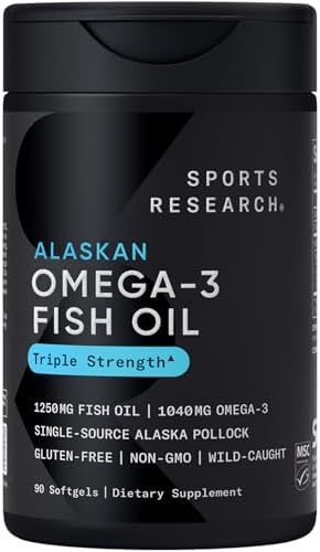 Sports Research® Omega-3 Fish Oil Minis from Wild Alaska Pollock, 120 Count|B0CHN9X9S2