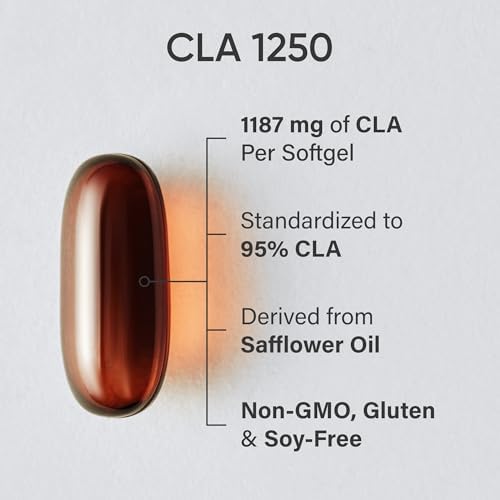 Sports Research® CLA 1250mg, 180 Softgels|B01F2OG8B8