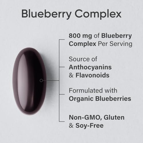 Sports Research® Blueberry Fruit Complex 800mg, 60 Softgels|B00TP4PYRG