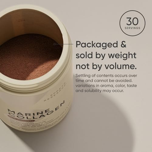 Sports Research® Marine Collagen Peptides Dark Chocolate (15oz)|B0CF44LHB9