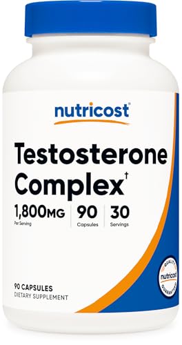 Nutricost Testosterone Support Complex (90 Capsules) -1800mg Per Serving|B01N0ESJQ8
