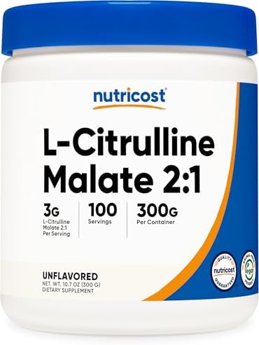 Nutricost L-Citrulline Malate (2:1) Powder (300 Grams)|B00N1A2JM8