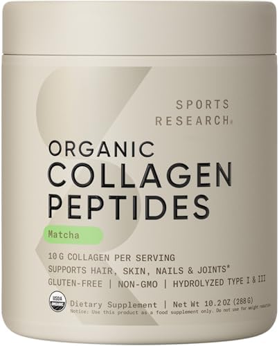 Sports Research® Collagen Peptides Protein Powder 16oz (Unflavored)|B00XQ2XGAA