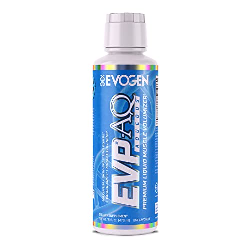 Evogen EVP AQ - Liquid Glycerol Muscle Volumizer | Pre Workout for Pumps, Vascularity, & Hydration | Premium Preworkout for Men & Women | Unflavored | 16 fl oz|B07XHNYHF6