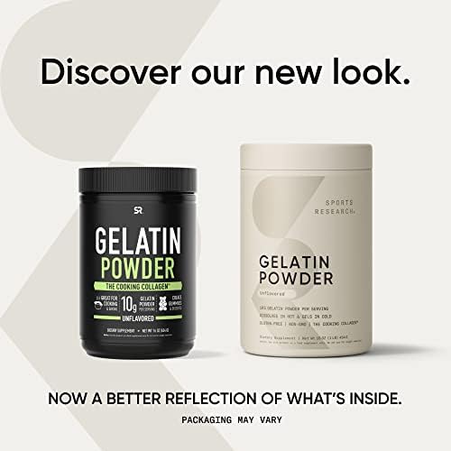 Sports Research® Gelatin Collagen Cooking Powder, 16oz|B01M04SSKB