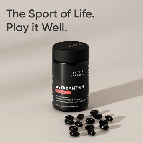 Sports Research® Icelandic Astaxanthin 6mg w/Coconut Oil - 120 Count|B07WP6KRN7