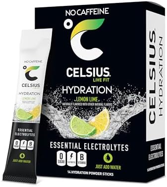 CELSIUS Hydration™ Blue Razz, Sugar Free Electrolyte Hydration Drink Mix (Pack of 14)|B0DS2VNSJC