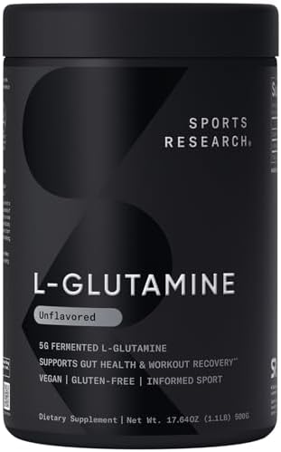 Sports Research® L-Glutamine Powder 5g, Unflavored (10.58oz)|B0CCJZY4C2