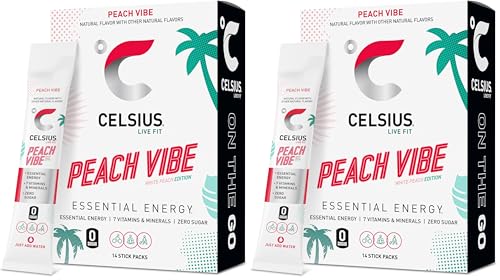 CELSIUS On The Go Blueberry Lemonade, Sugar Free Energy Drink Mix (14 Sticks per Pack)|B0CJVS18JS