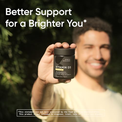 Sports Research® Vitamin D3 5000iu/125mcg with Coconut Oil, 30 Softgels|B07GKZVVG6