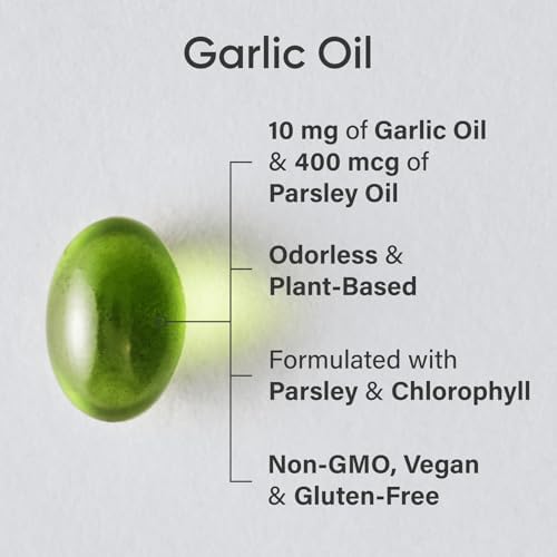 Sports Research® Odorless Garlic Oil, 150 Plantgel™ Capsules|B07NYWGRNT
