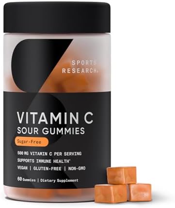 Sports Research® High Potency Vitamin C 1000mg, 240 Count Veggie Capsules|B086PL2D5R
