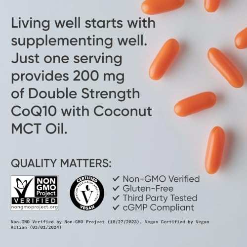 Sports Research® CoQ10 200mg, 90 Count Plantgels™|B0CCX5T12K