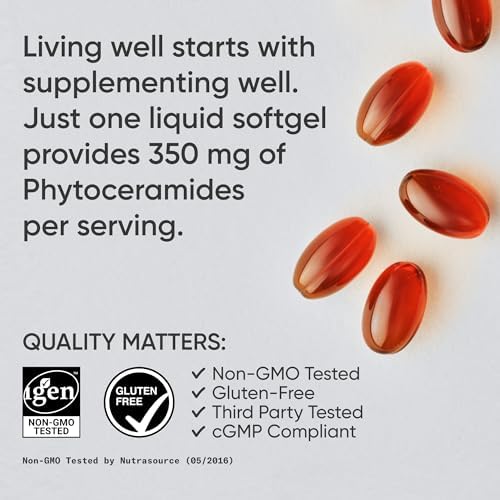 Sports Research® Phytoceramides 350mg w/Ceratiq®, 30 Softgels|B00EEOGIWC