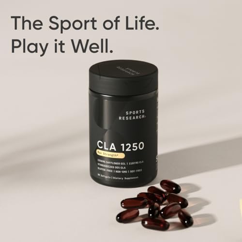 Sports Research® CLA 1250mg, 90 Softgels|B099BXV6X5