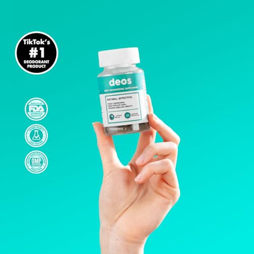 DEOS Internal Deodorant Supplement – Full Body Deodorizer for Gut Health, Skin Health, Detox & Digestion Support – Natural Odor Control Chlorophyll Pills for Head-to-Toe Freshness | 30 Capsules|B0DJ3L26SS