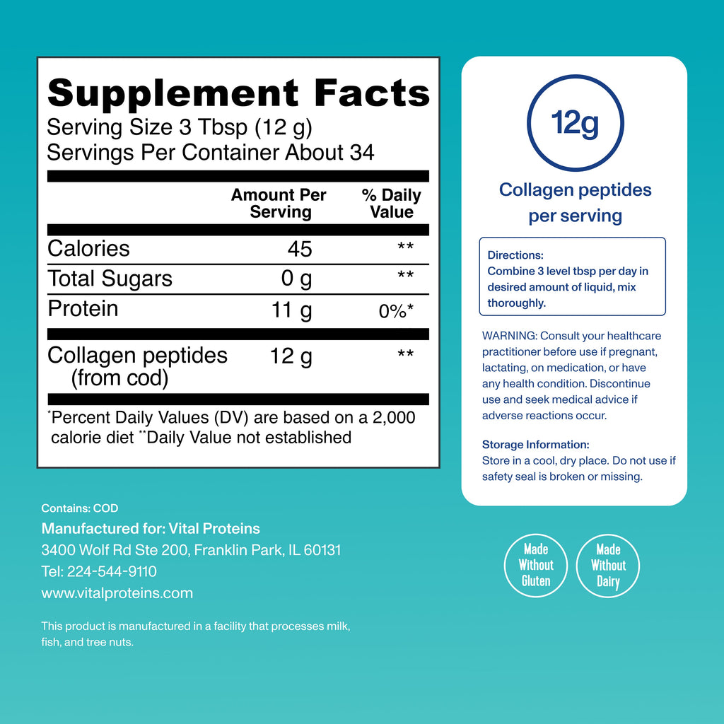 Colágeno Marino - Sin Sabor - Vital Proteins