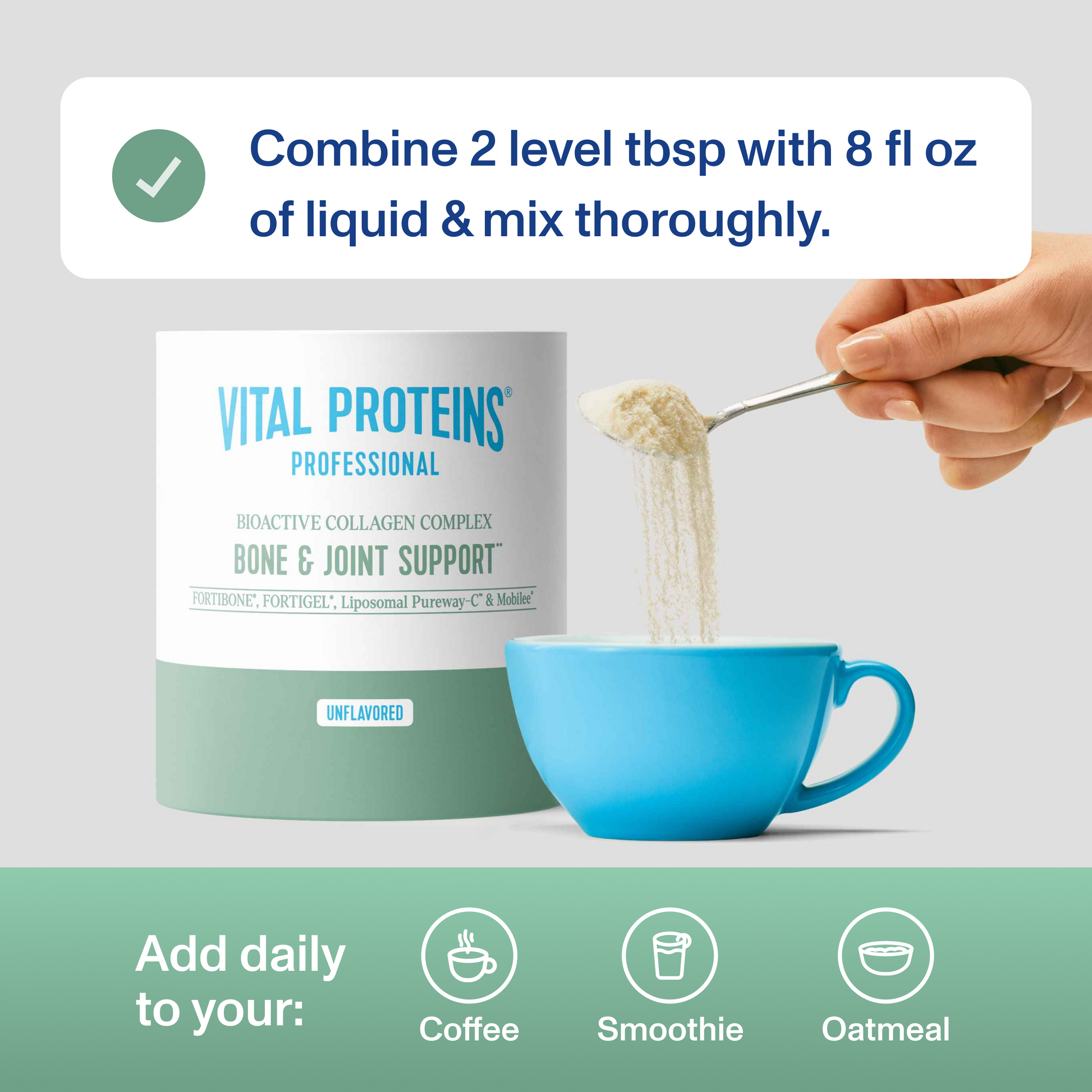 Soporte para Huesos y Articulaciones - Sin Sabor - Vital Proteins