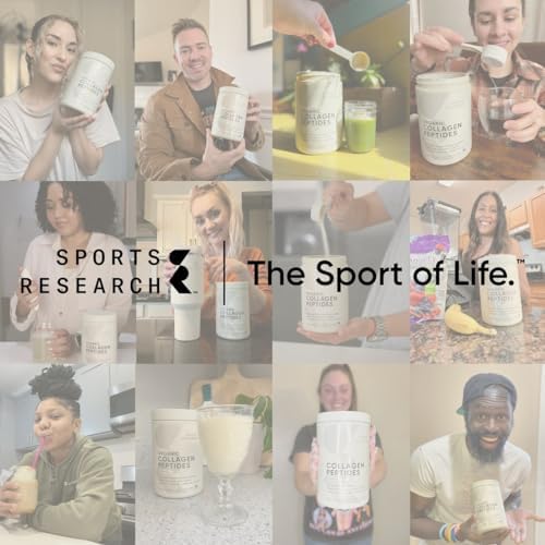 Sports Research® Collagen Peptides Protein Powder 16oz (Unflavored)|B00XQ2XGAA