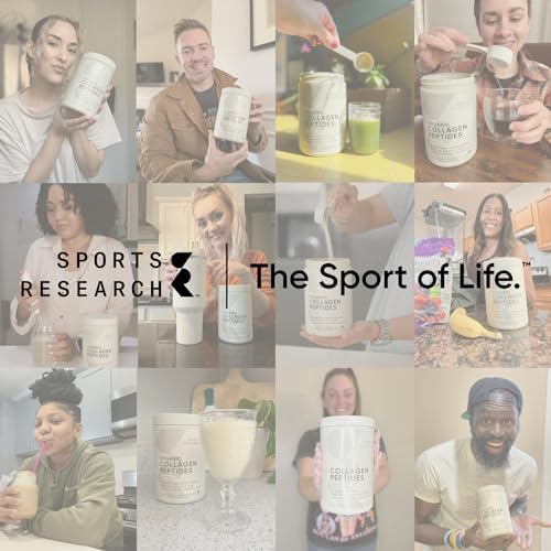 Sports Research® Marine Collagen Peptides Dark Chocolate (15oz)|B0CF44LHB9