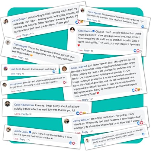 DEOS Internal Deodorant Supplement – Full Body Deodorizer for Gut Health, Skin Health, Detox & Digestion Support – Natural Odor Control Chlorophyll Pills for Head-to-Toe Freshness | 30 Capsules|B0DJ3L26SS