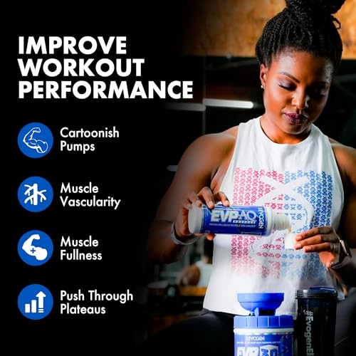Evogen EVP AQ - Liquid Glycerol Muscle Volumizer | Pre Workout for Pumps, Vascularity, & Hydration | Premium Preworkout for Men & Women | Unflavored | 16 fl oz|B07XHNYHF6