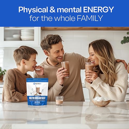 NutriBreakfast by Nutrillermo/Keto Protein Collagen Powder with MCT Oil/MCT Oil Powder/Keto Collagen Peptides with Grass-Fed Bovine Collagen Type I & III (15.9, Chocolate)|B09PGXMDFD