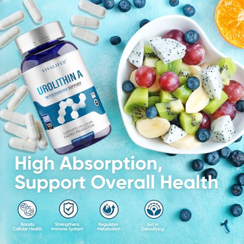 Urolithin A Supplement 2000 mg - 240 Capsules Powerful Antioxidant Protection, Promoting Healthy Aging & Mitochondrial Health and Cell Repair Support for Men & Women|B0DSZXWF9Y