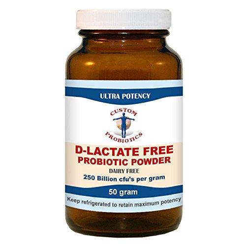 Custom Probiotics D-Lactate Free Probiotics Powder (50 Gram)|B07CGXXPGQ