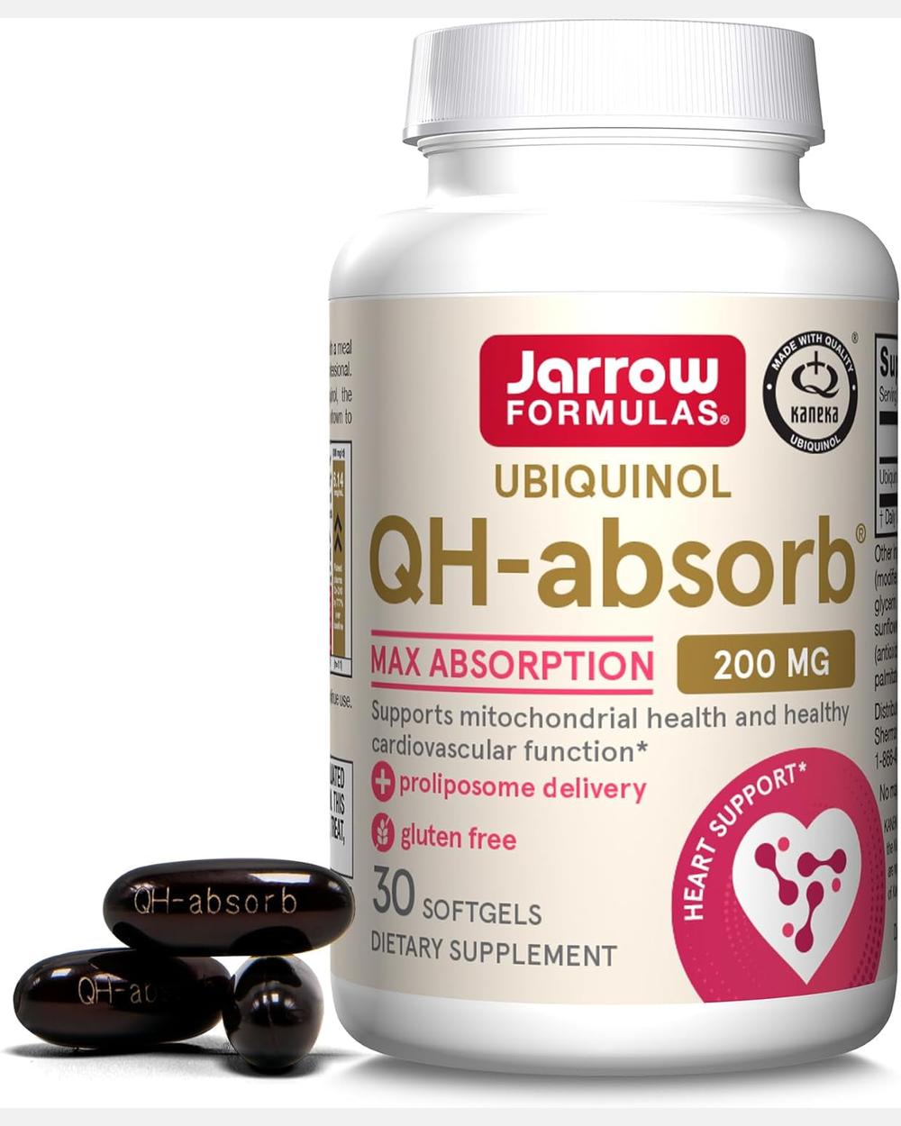 CoQ10 200mg Ubiquinol QH-Absorb | 30 softgels - Jarrow Formulas
