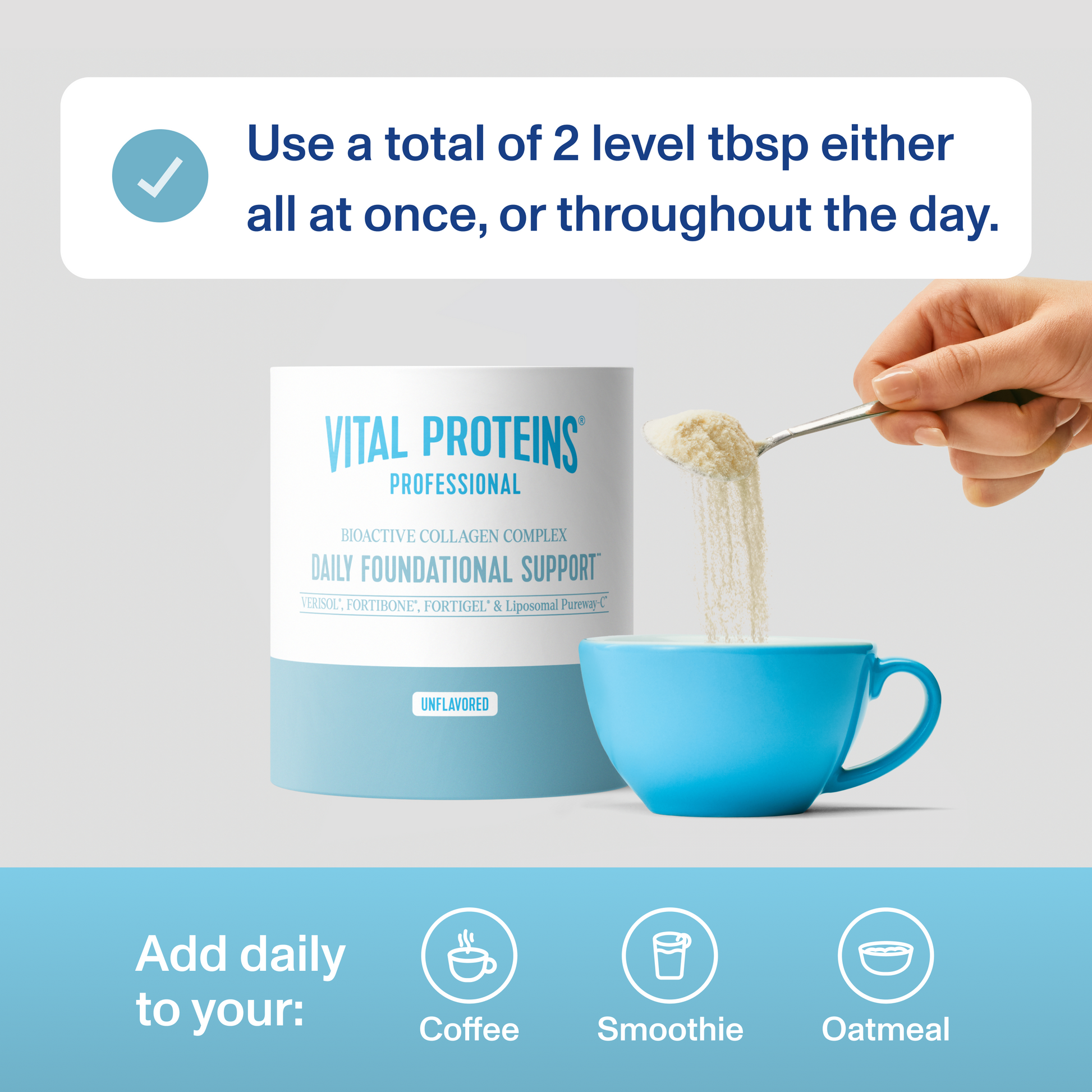 Soporte Fundamental Diario - Sin Sabor - Vital Proteins